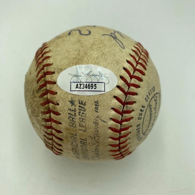 Pete Rose Signed 1972 World Series Game Used National League Baseball JSA COA - 3