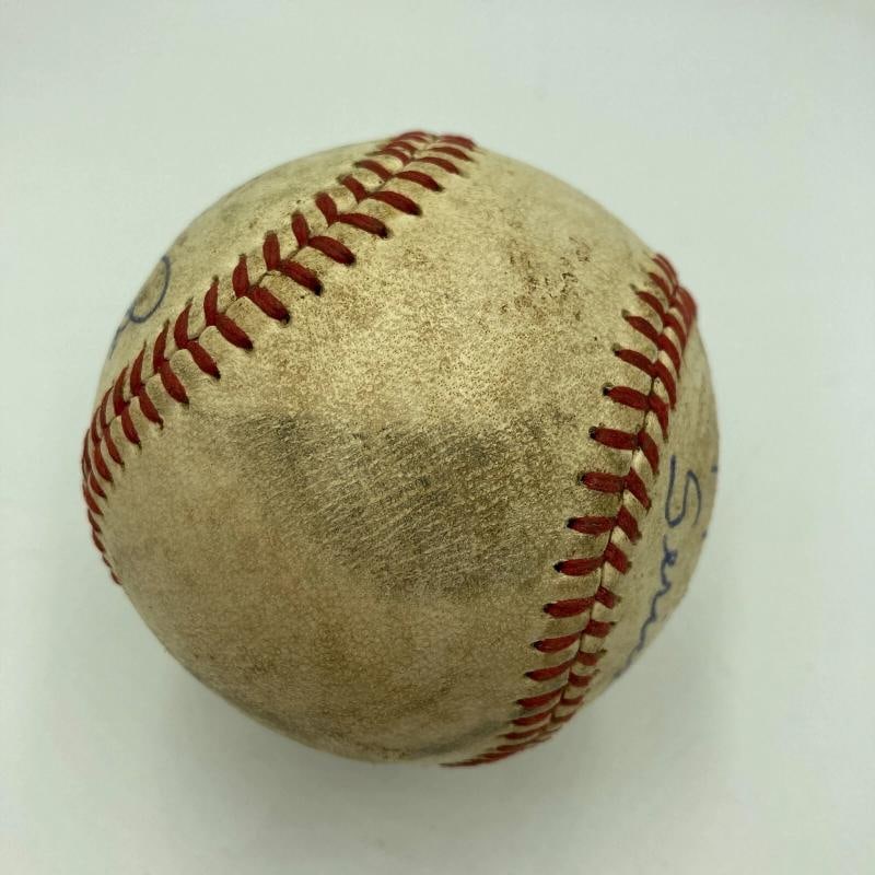 Pete Rose Signed 1972 World Series Game Used National League Baseball JSA COA - 6