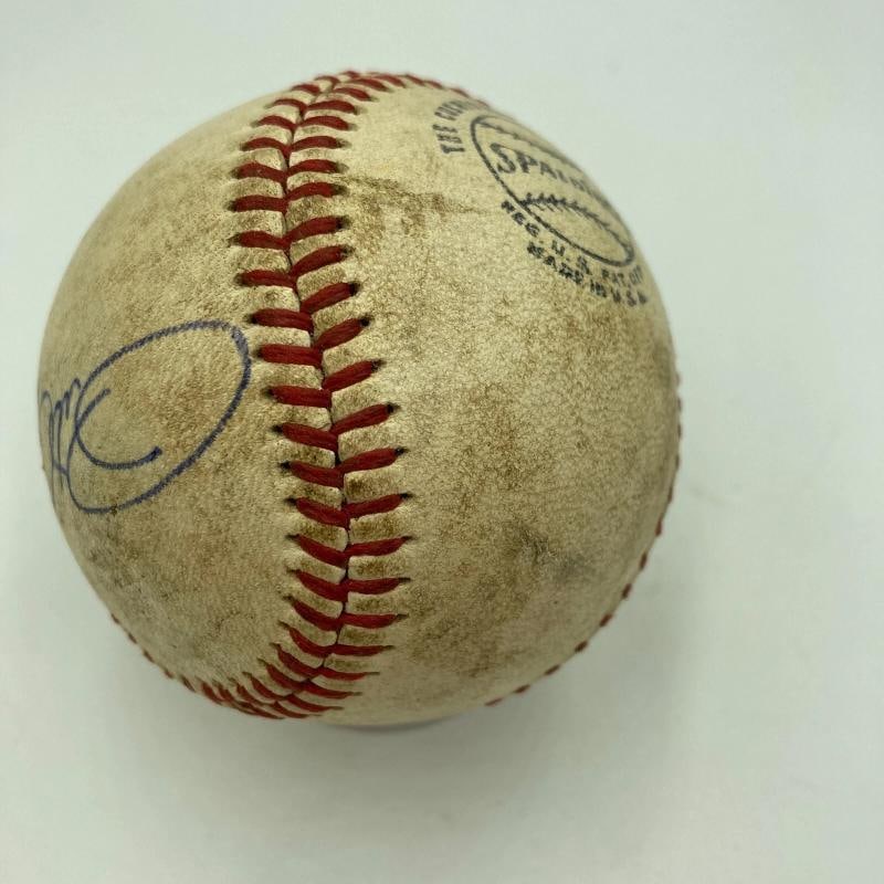 Pete Rose Signed 1972 World Series Game Used National League Baseball JSA COA - 7
