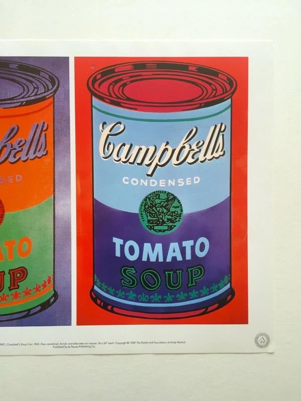 ANDY WARHOL ESTATE RARE 1989 POP ART LITHOGRAPH PRINT "CAMPBELL'S SOUP CAN" 1965 - 3