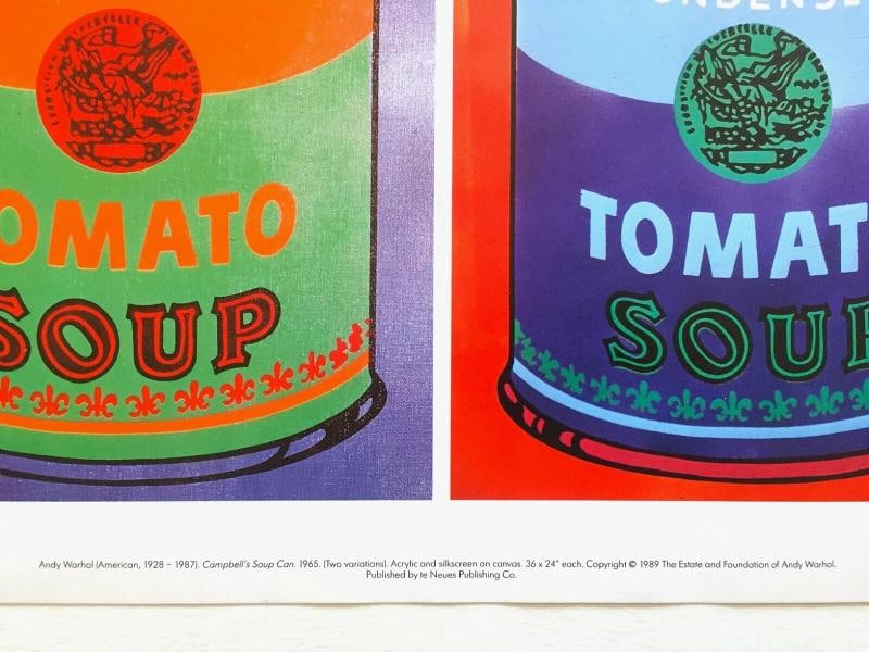 ANDY WARHOL ESTATE RARE 1989 POP ART LITHOGRAPH PRINT "CAMPBELL'S SOUP CAN" 1965 - 5