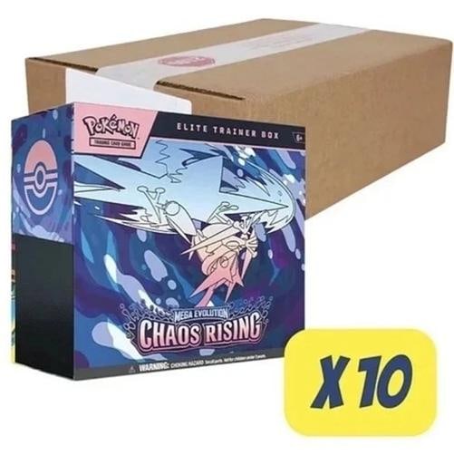 Pokemon TCG ME04 CHAOS RISING 10 BOX ELITE TRAINER CASE Sealed ETB - 3