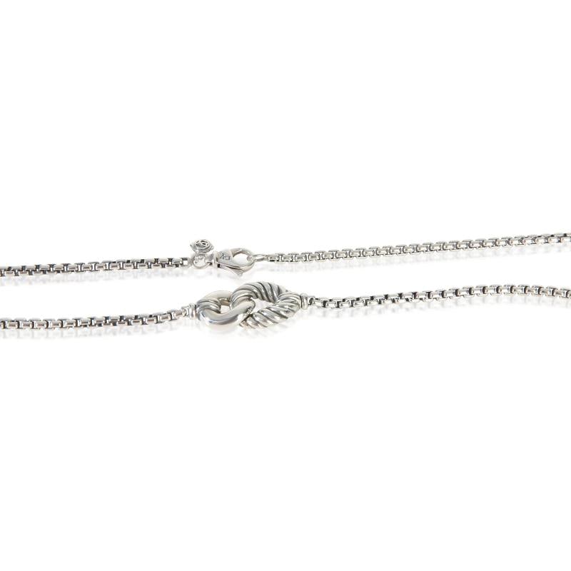 David Yurman Yellow Gold & Sterling Silver Belmont Curb Station Necklace - 2