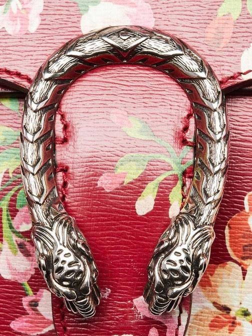Gucci Red Leather Blooms Small Dionysus Shoulder Bag - 6