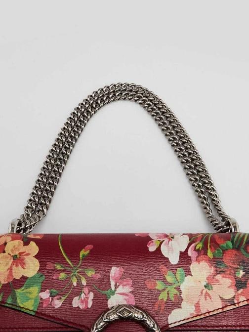 Gucci Red Leather Blooms Small Dionysus Shoulder Bag - 7