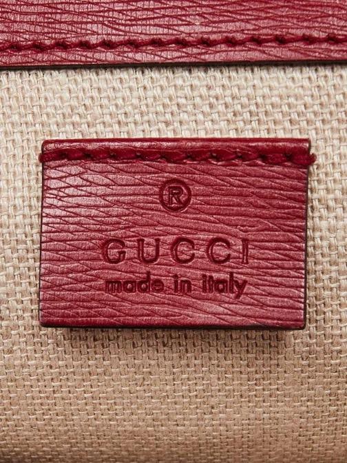 Gucci Red Leather Blooms Small Dionysus Shoulder Bag - 8