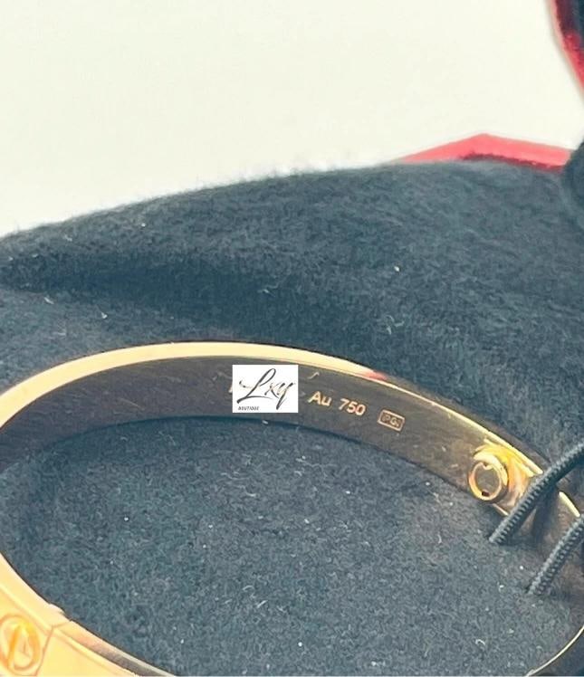 Cartier Love Bracelet Classic Model 18K Rose Gold Size 16, Retail Is $7,995 - 6