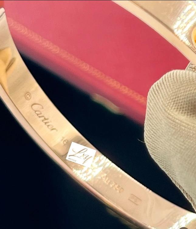 Cartier Love Bracelet Classic Model 18K Rose Gold Size 16, Retail Is $7,995 - 7