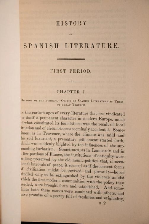 George Ticknor / History of Spanish Literature 1855 - 13