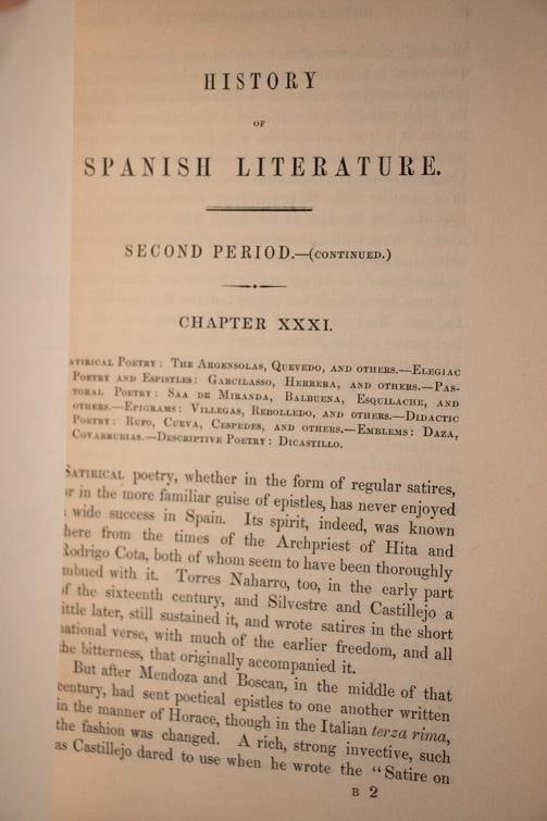 George Ticknor / History of Spanish Literature 1855 - 20