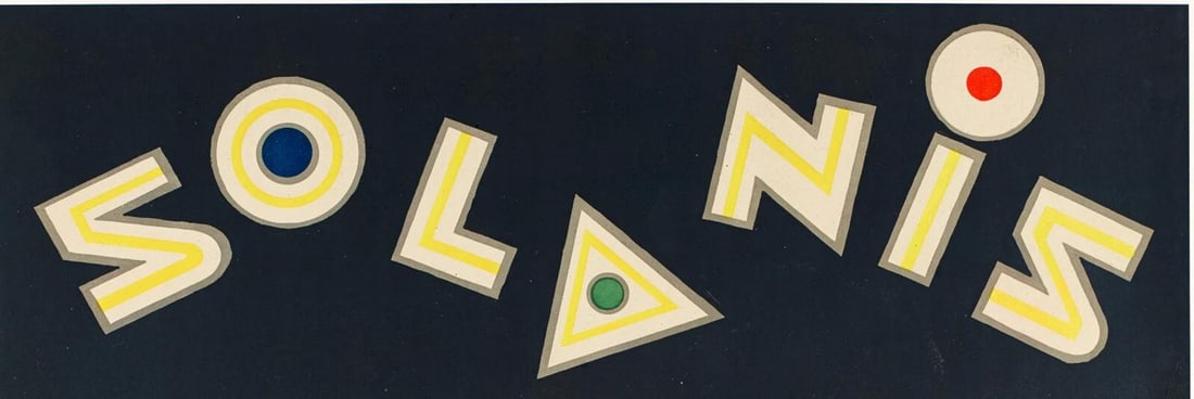 Original Vintage Poster - Solanis - Magician - Dove - Card Game - Flag - 1945 - 2
