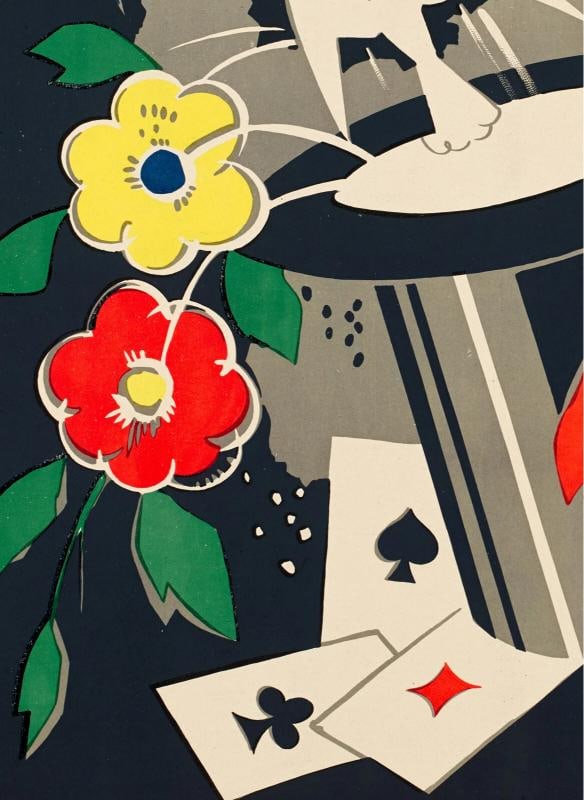 Original Vintage Poster - Solanis - Magician - Dove - Card Game - Flag - 1945 - 4