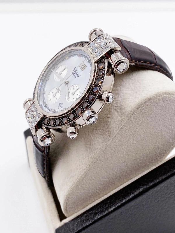 Chopard Imperiale 1215 37 / 3168-52 Chocolate Diamonds MOP 18K White Gold - 7