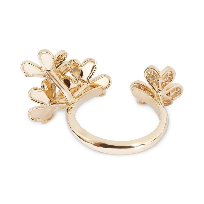 Van Cleef & Arpels Frivole Between The Finger Ring in 18k Yellow Gold 0.37 CTW - 4