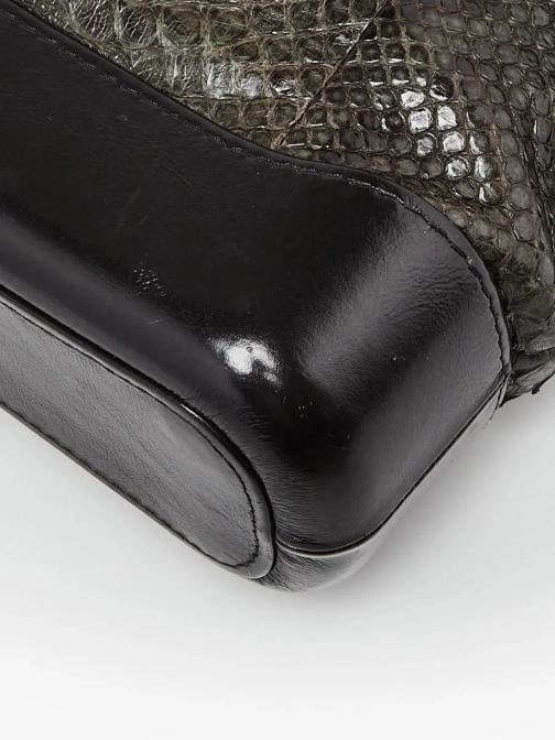 Chanel Black/Grey Python Small Gabrielle Hobo Bag - 4