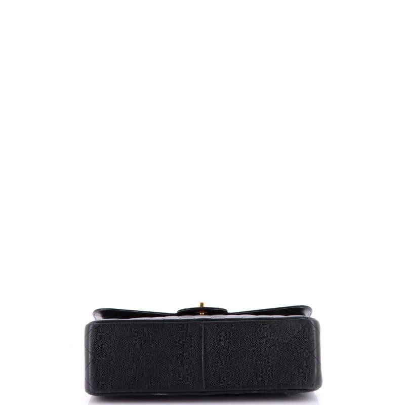 Chanel Classic Double Flap Bag Quilted Caviar Jumbo - 4
