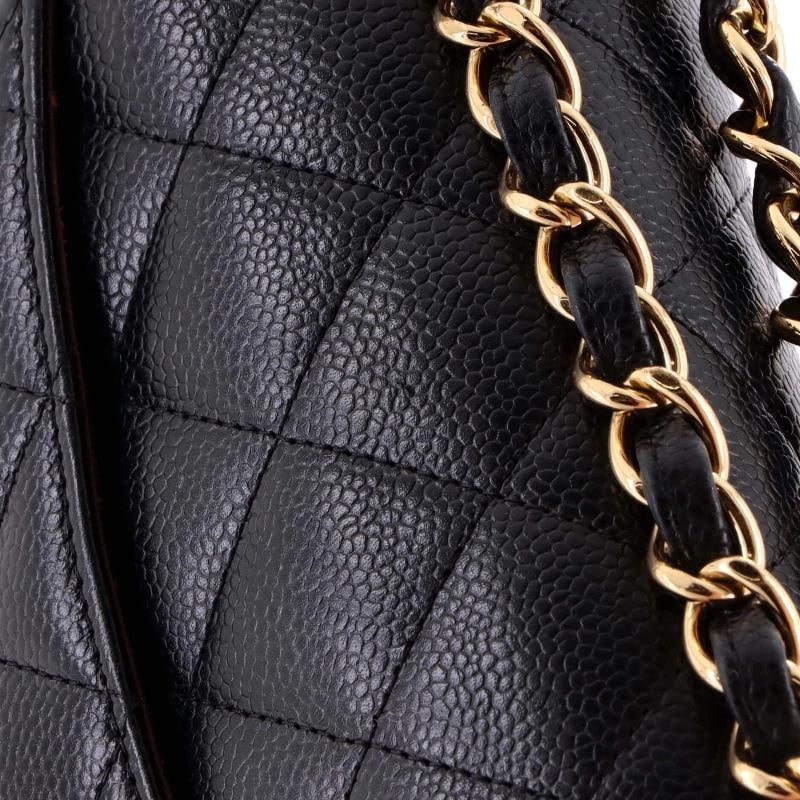 Chanel Classic Double Flap Bag Quilted Caviar Jumbo - 8