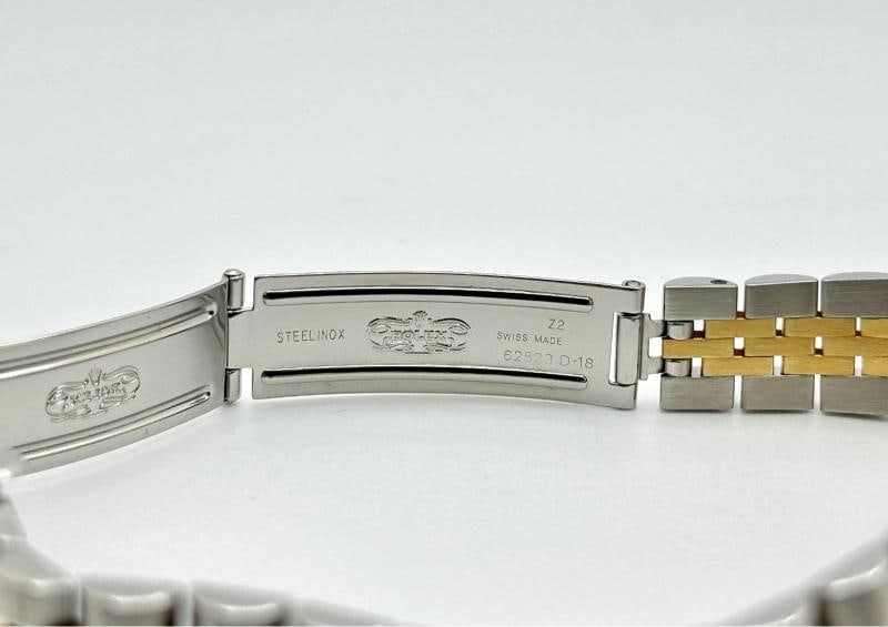 Rolex Ladies Oyster Perpetual 67193 Silver Dial 18k Yellow Gold Steel Box Paper - 10