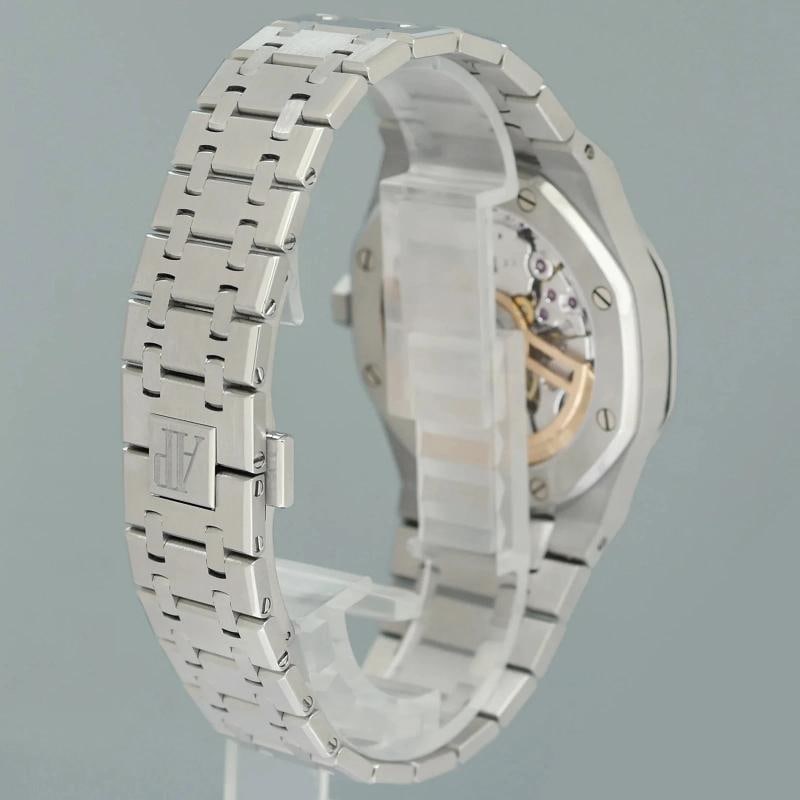2026 AP SERVICE MINT PAPERS Audemars Piguet Royal Oak Steel 15510ST Grey Watch - 6