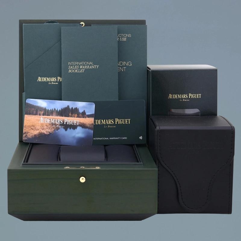 2026 AP SERVICE MINT PAPERS Audemars Piguet Royal Oak Steel 15510ST Grey Watch - 7