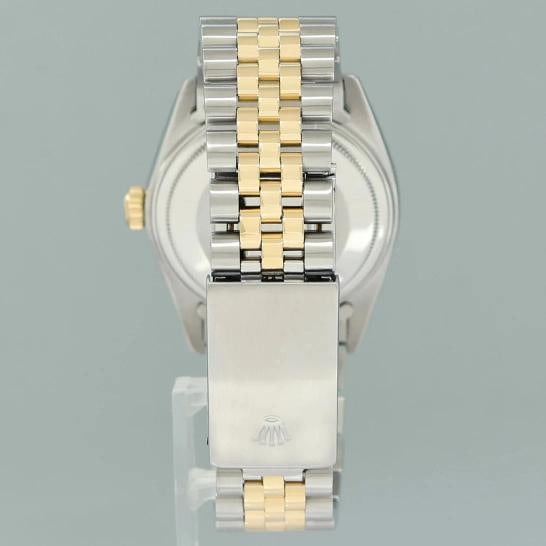 Rolex DateJust 16013 Champagne Stick Fluted Bezel Two Tone Gold Jubilee Watch - 6