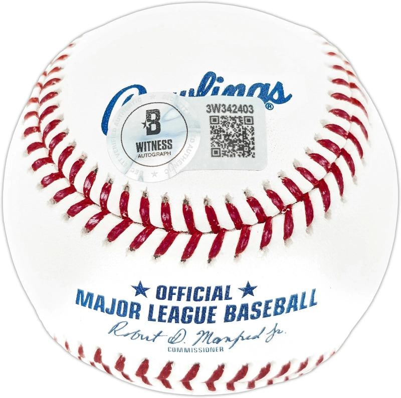 Albert Pujols Signed MLB Baseball St. Louis Cardinals "703 HRs" Beckett Wit - 3