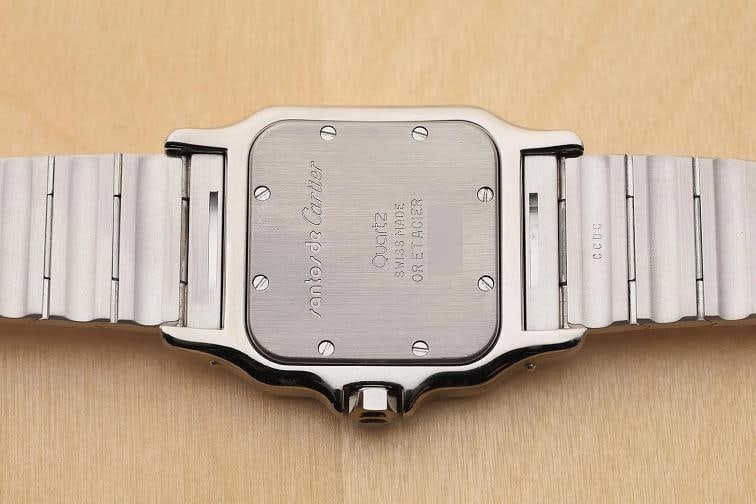 CARTIER SANTOS GALBEE W20011C4 29MM IVORY ROMAN DIAL 18K GOLD STEEL WATCH - 10