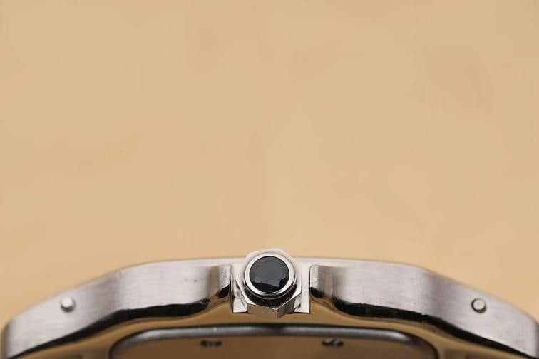 CARTIER SANTOS GALBEE W20011C4 29MM IVORY ROMAN DIAL 18K GOLD STEEL WATCH - 9