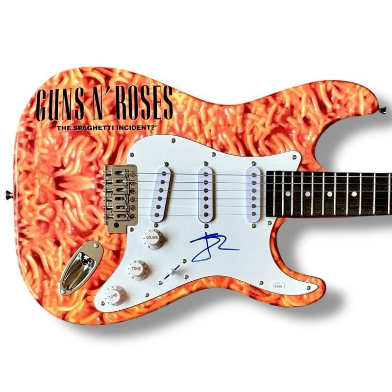 GUNS N ROSES ~ LOT OF 5 Axl Rose, Slash, Duff McKagan, Izzy Stradlin & Steven Adler Signed Guitar... - 10
