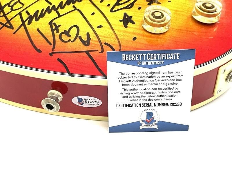 Ace Frehley Signed Guitar With Inscription + Sketch (Beckett) - 2