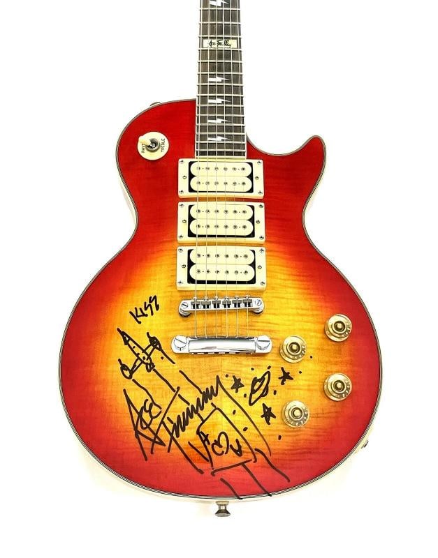 Ace Frehley Signed Guitar With Inscription + Sketch (Beckett) - 3
