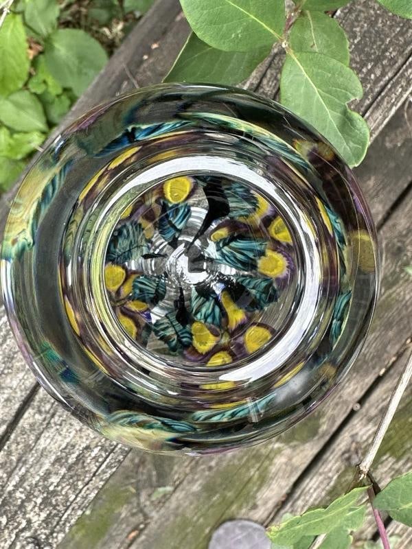 David Lotton Signed Art Glass Vase - 10