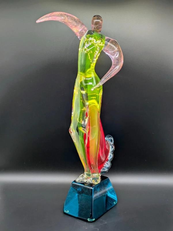 MURANO Art Glass Sculpture~ Signed Voltolina~(20.75" H x 11" L x 4" W) - 5