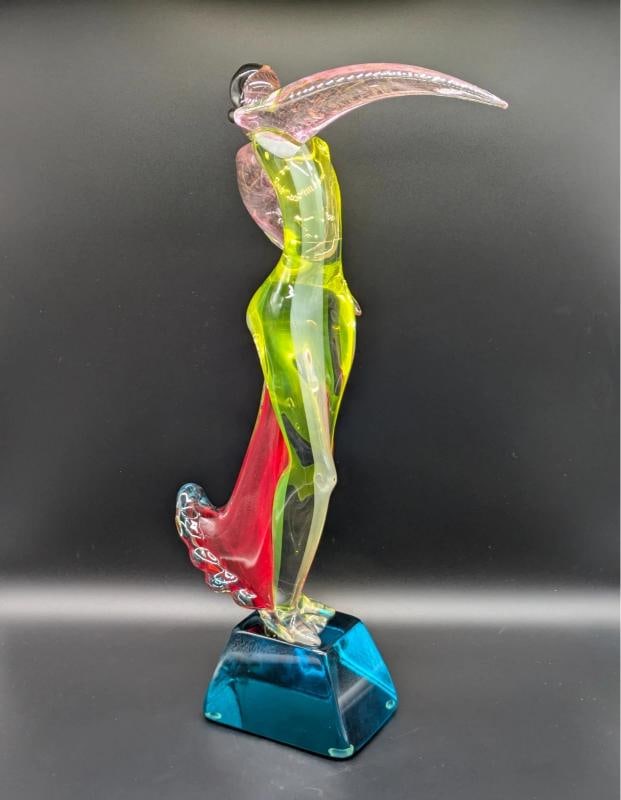 MURANO Art Glass Sculpture~ Signed Voltolina~(20.75" H x 11" L x 4" W) - 6