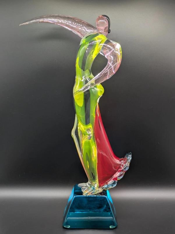 MURANO Art Glass Sculpture~ Signed Voltolina~(20.75" H x 11" L x 4" W) - 8