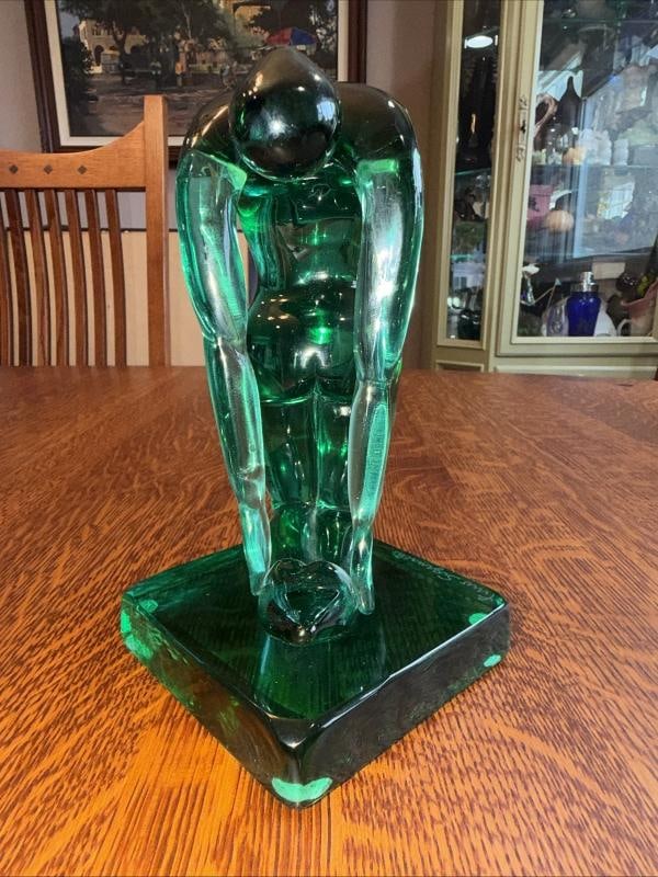 PINO SIGNORETTO Signed Murano At Glass Sculpture~(8.5"H x 4.5"W) - 18