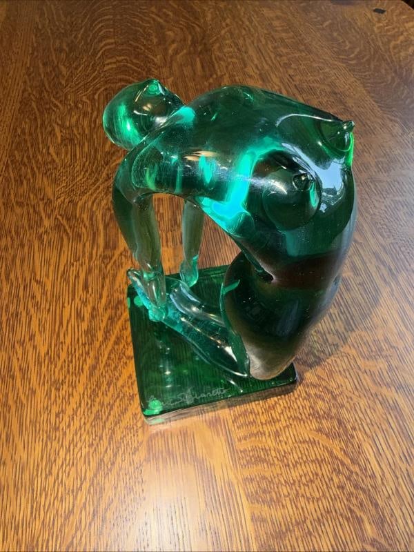 PINO SIGNORETTO Signed Murano At Glass Sculpture~(8.5"H x 4.5"W) - 19