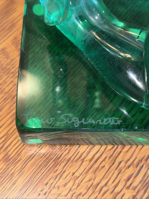PINO SIGNORETTO Signed Murano At Glass Sculpture~(8.5"H x 4.5"W) - 7