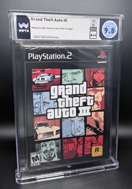 Set Of 3~ Grand Thet Auto ,GTA, WATA Graded 9.8/A++ Video Games! TRILOGY! - 3