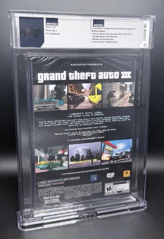 Set Of 3~ Grand Thet Auto ,GTA, WATA Graded 9.8/A++ Video Games! TRILOGY! - 4