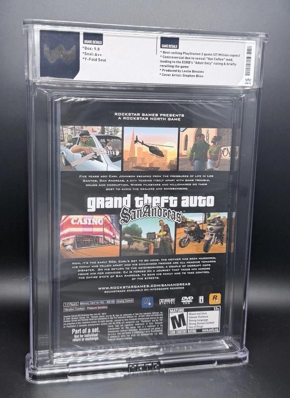 Set Of 3~ Grand Thet Auto ,GTA, WATA Graded 9.8/A++ Video Games! TRILOGY! - 8