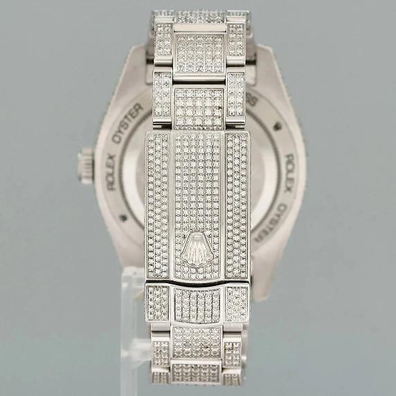 MINT Rolex Milgauss Diamond Iced Out Pave Sapphire 116400 Steel Watch Box - 5