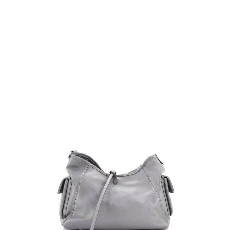 Louis Vuitton CarryAll Cargo Hobo Leather with Monogram Canvas PM - 3