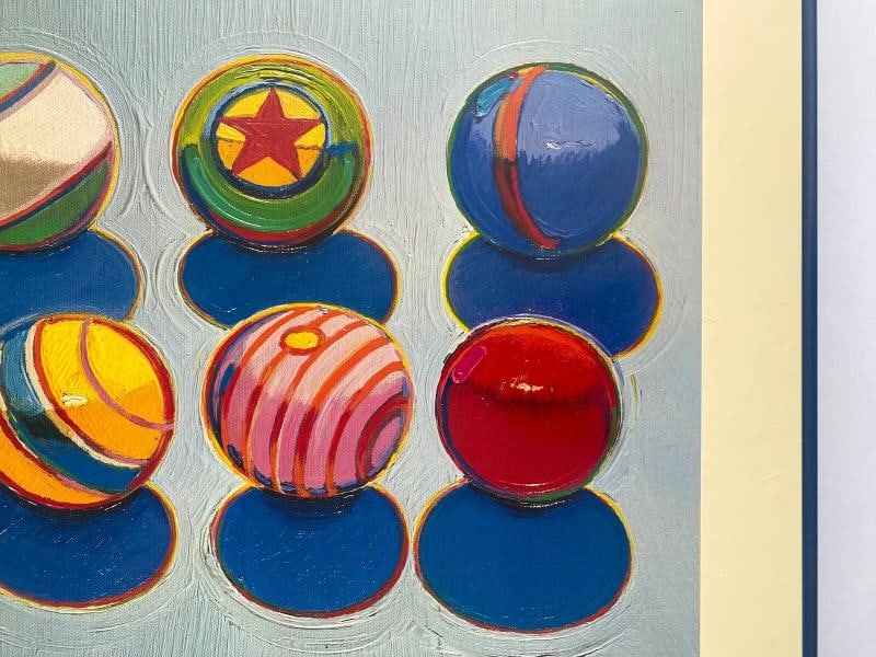WAYNE THIEBAUD RARE 1985 LITHO PRINT FRAMED POP ART EXHBT POSTER "UNTITLED" 1967 - 10