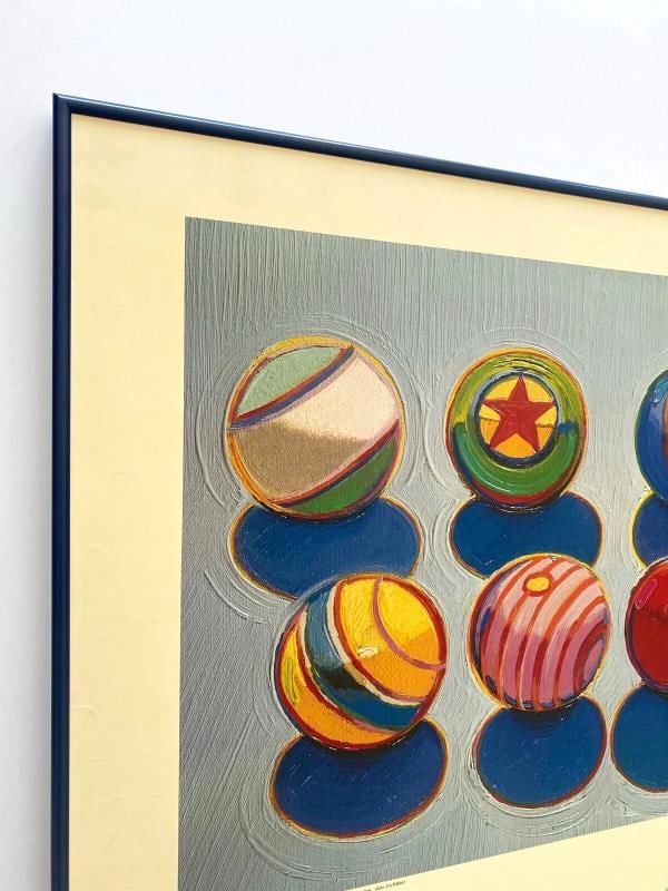 WAYNE THIEBAUD RARE 1985 LITHO PRINT FRAMED POP ART EXHBT POSTER "UNTITLED" 1967 - 4