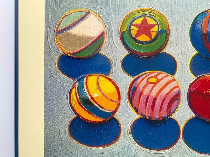 WAYNE THIEBAUD RARE 1985 LITHO PRINT FRAMED POP ART EXHBT POSTER "UNTITLED" 1967 - 5