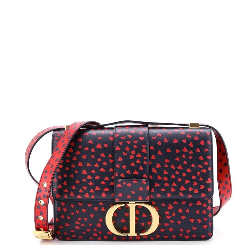 Christian Dior 30 Montaigne Flap Bag Printed Leather: Accessories: With Strap Measurements: Height 6", Width 9.5", Depth 3", Strap Drop 19-23". Condition: Pre-owned - Good,Brand: Christian Dior,Exterior Material: Leather,Style: Shoulder Bags,Exterior