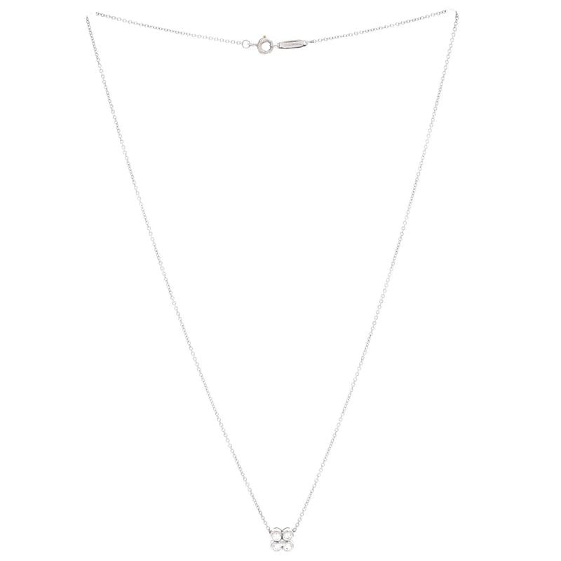 Tiffany & Co. Flower Pendant Necklace Platinum and Diamonds - 2