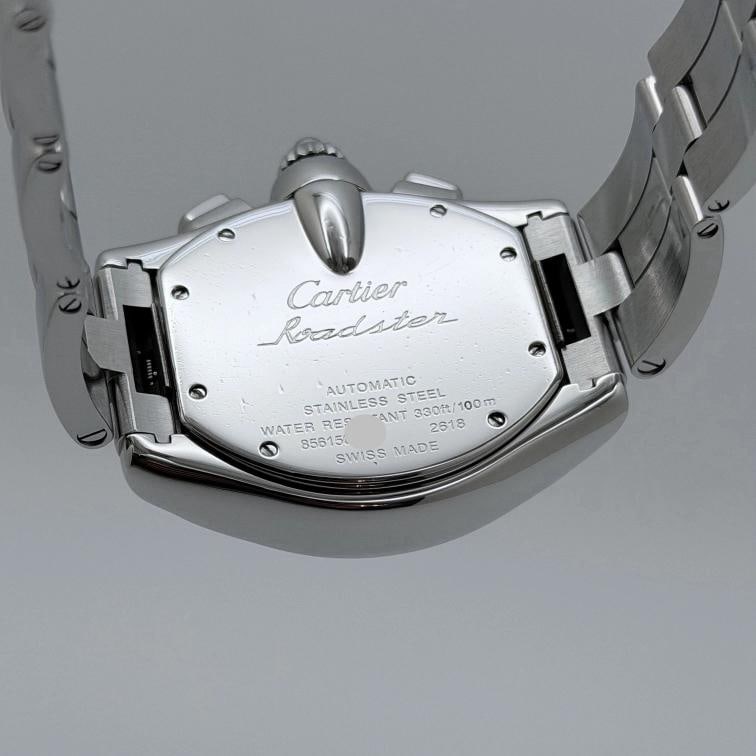 Cartier Roadster Chronograph XL W62020X6 2618 43mm Black Dial Steel 2025 Service - 11