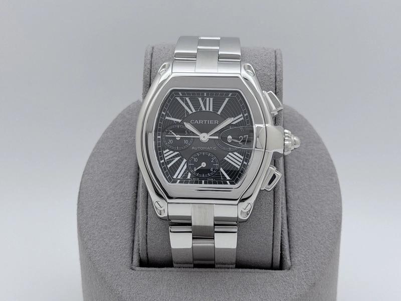 Cartier Roadster Chronograph XL W62020X6 2618 43mm Black Dial Steel 2025 Service - 6